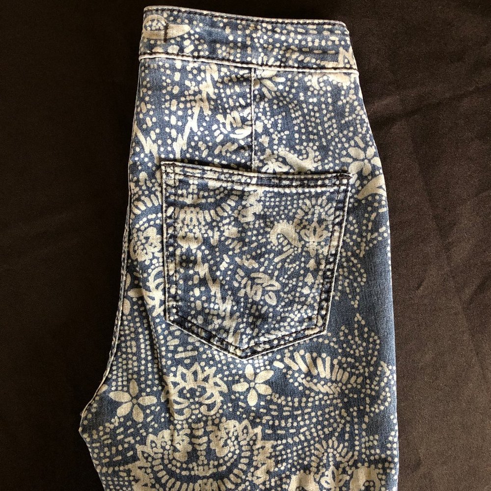 Free People Printed Embellished Just Float On Flare Size 25 - Picture 9 of 16